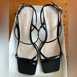 Schutz Amaia Strappy Heels Size 8